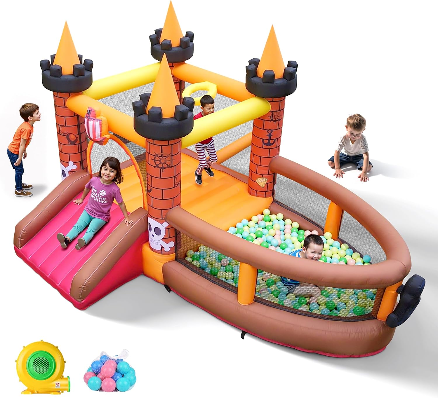 Kids Outdoor Jumping - Inflatable Bounce House for Kid 3-8: