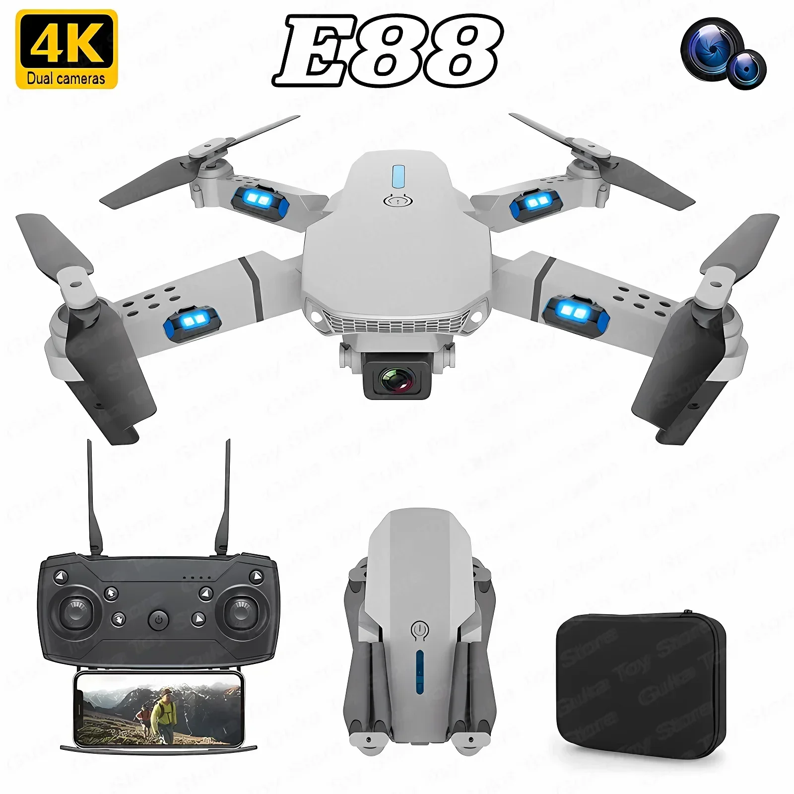 Kids Outdoor Toy Storage - E88 Pro WIFI FPV Drone Wide