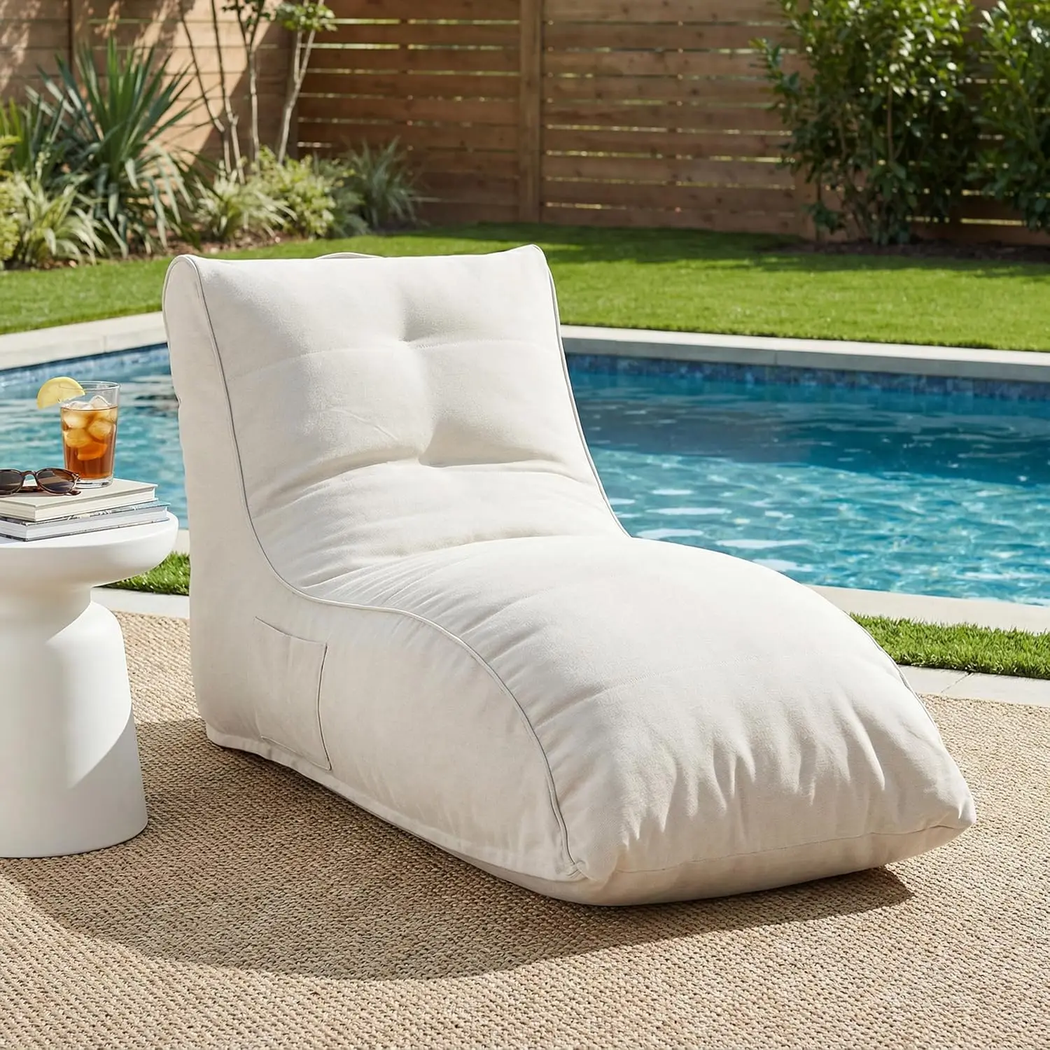 Kids Outdoor Lounge - Ethel Outdoor Bean Bag Chair, Fabric
