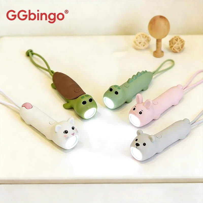 Kids Outdoor Movie Night - GGbingo USB Rechargeable Kids LED Flashlight