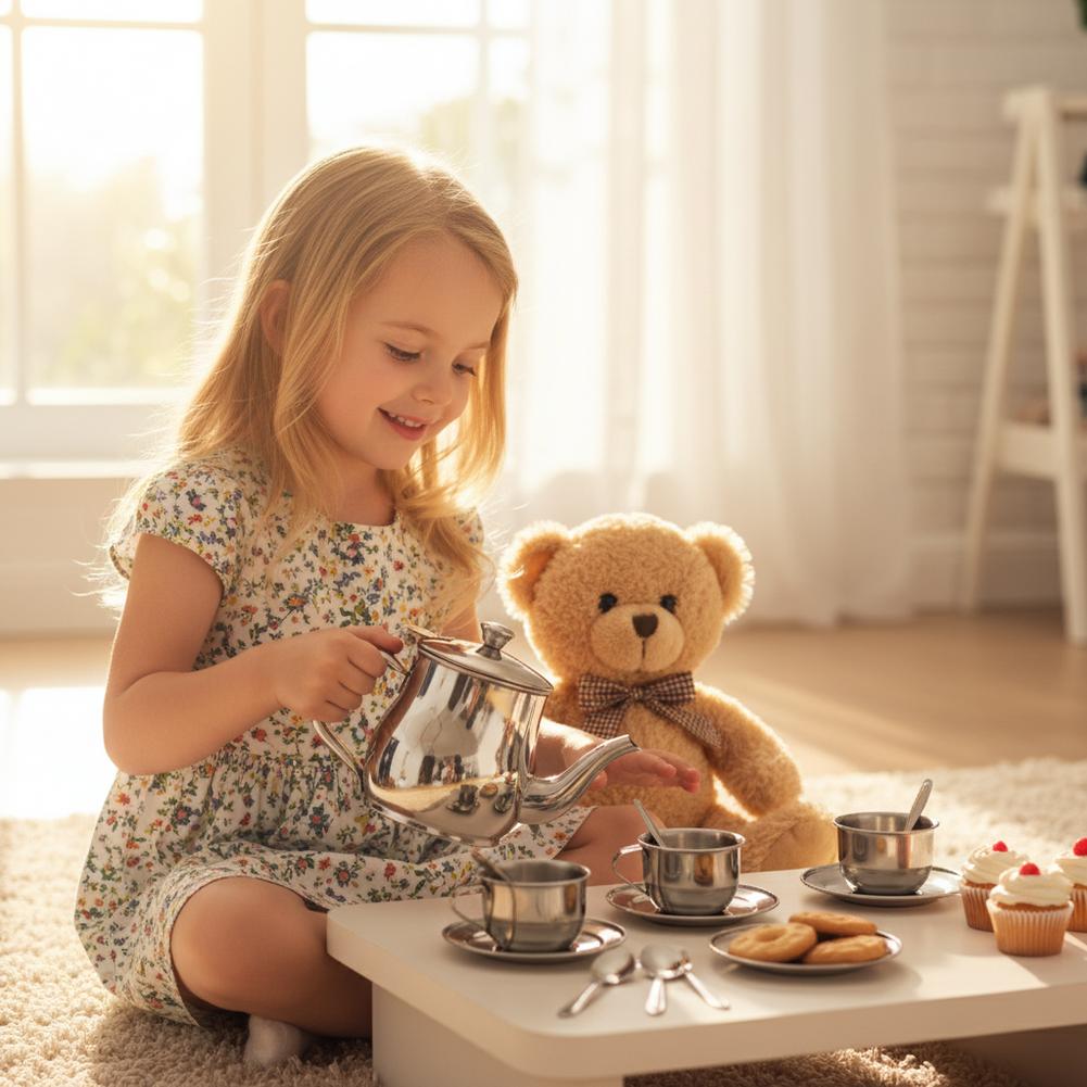 Kids Stainless Steel Tea Set T - огляд і ціна Kids Outdoor Dining Set