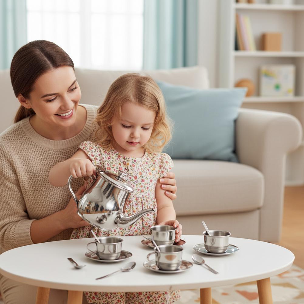 Kids Stainless Steel Tea Set T - огляд і ціна Kids Outdoor Dining Set
