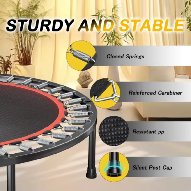 Foldable Trampoline With Handl - огляд і ціна Mini Trampoline Spring