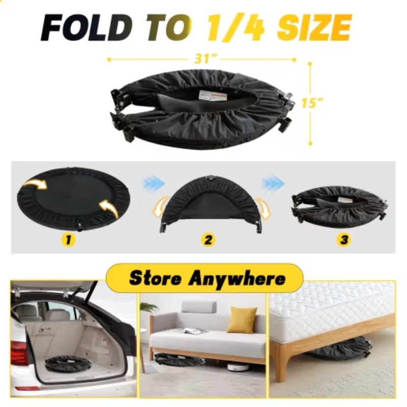 Foldable Trampoline With Handl - огляд і ціна Mini Trampoline Spring