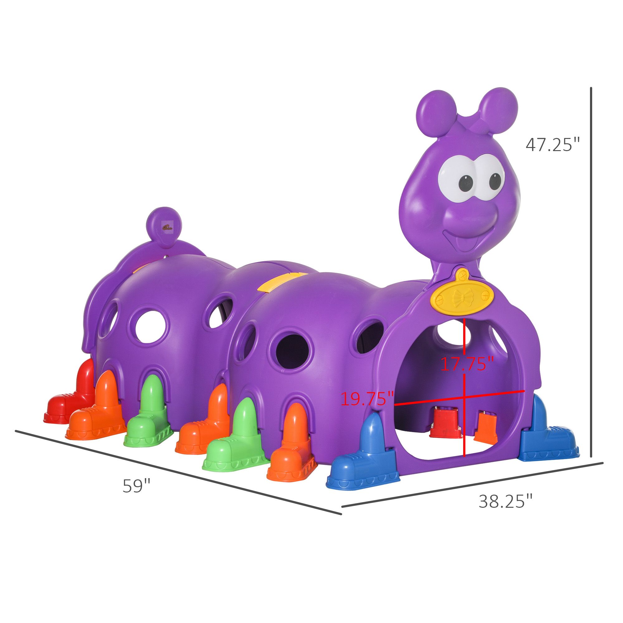 Kids Caterpillar Climbing Tunn - огляд і ціна Kids Outdoor Climbing Structure