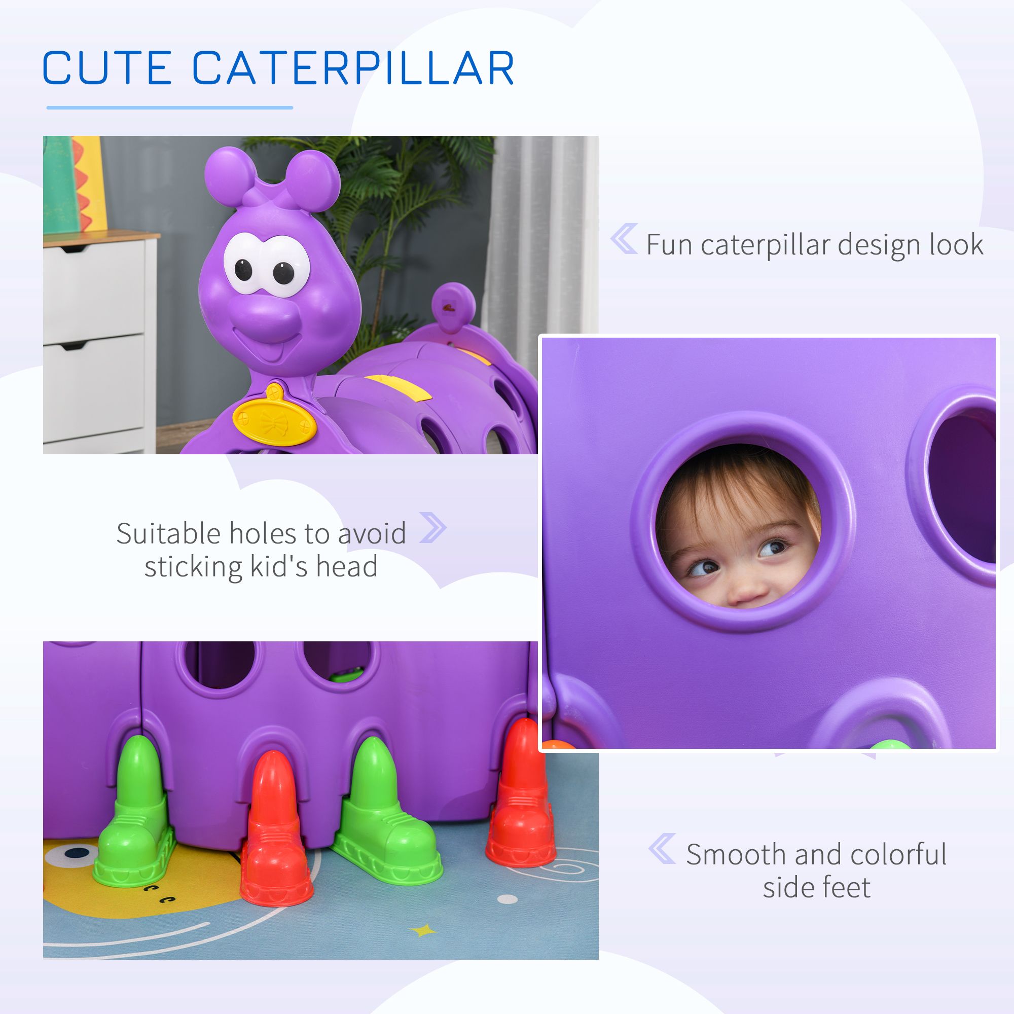 Kids Caterpillar Climbing Tunn - огляд і ціна Kids Outdoor Climbing Structure