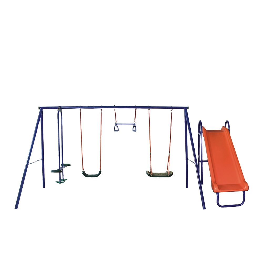 wr-Wholesale Cheap Six Station - огляд і ціна Kids Outdoor Swing And Slide