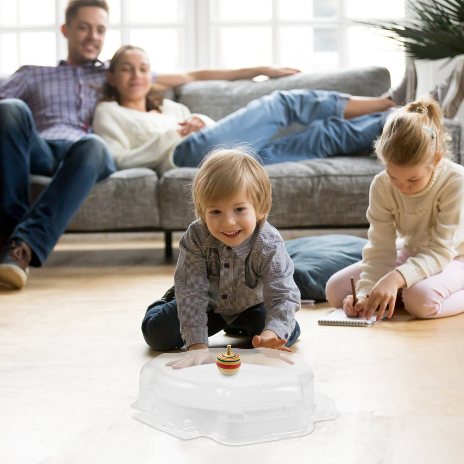 White Round Gyro Disk Plastic  - огляд і ціна Kids Outdoor Games For Party