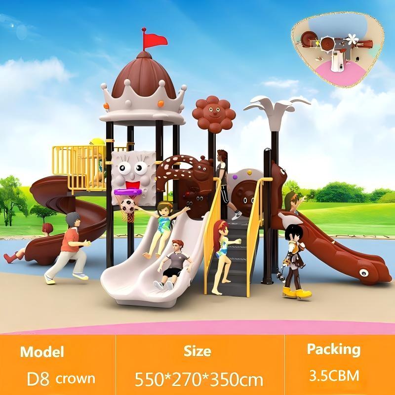 1-3 Years Steel & Plastic Swin - огляд і ціна Kids Outdoor Swing And Slide