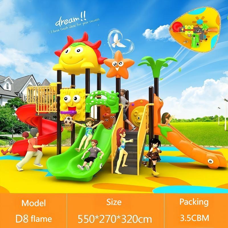 1-3 Years Steel & Plastic Swin - огляд і ціна Kids Outdoor Swing And Slide