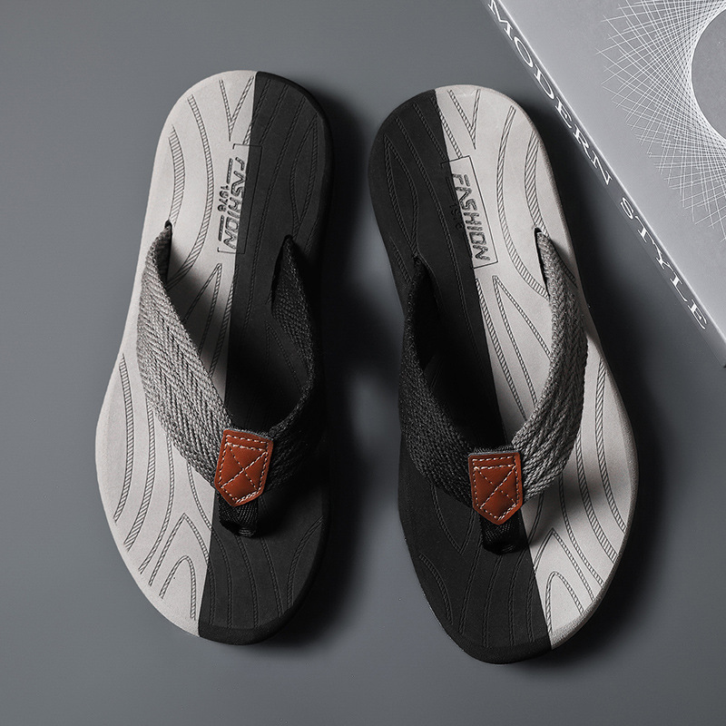 Men's Woven Striped Flip-flops - огляд і ціна Kids Outdoor Jumping