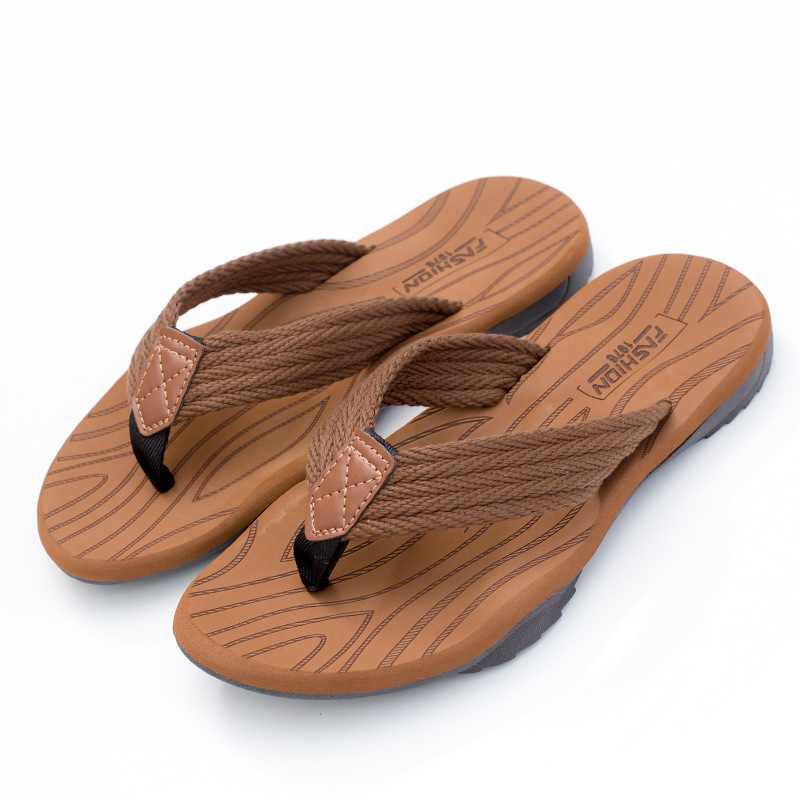 Men's Woven Striped Flip-flops - огляд і ціна Kids Outdoor Jumping