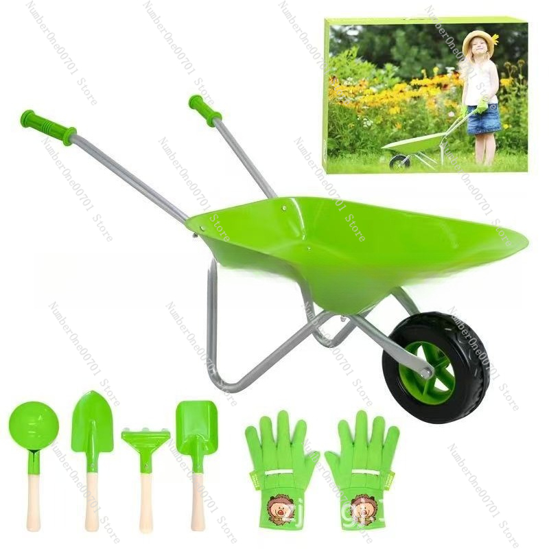 Kids Outdoor Wheelbarrow, Gree - огляд і ціна Kids Outdoor Playset