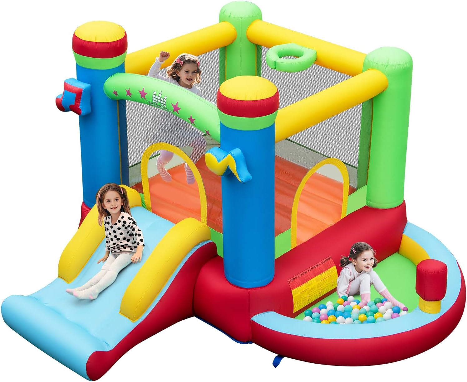 Inflatable Bounce House with B - огляд і ціна Kids Outdoor Jumping
