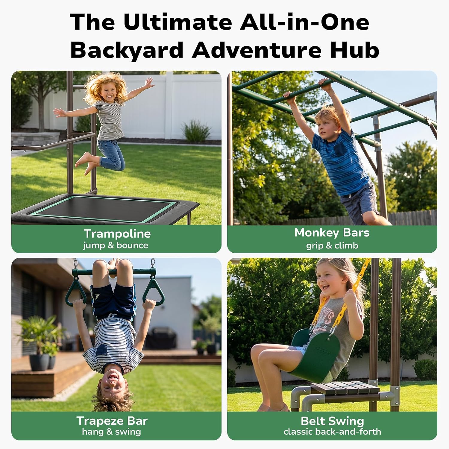 Monkey Bars Kids Outdoor Jungl - огляд і ціна Kids Outdoor Monkey Bar Set