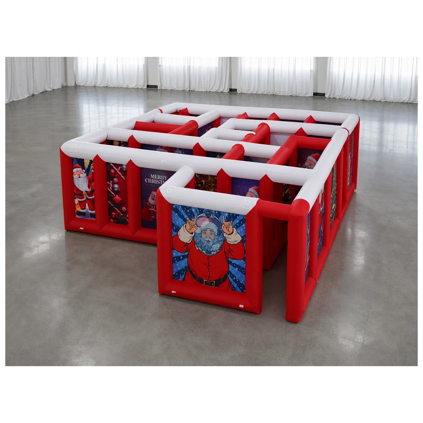 Large Red White Flat Roof Infl - огляд і ціна Kids Outdoor Games For Party